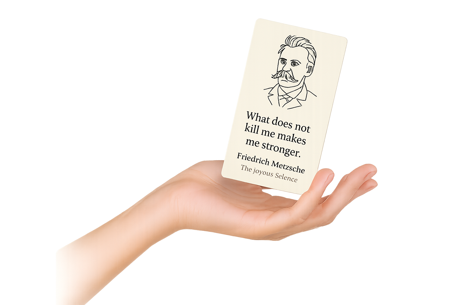 Hand holding Burner device